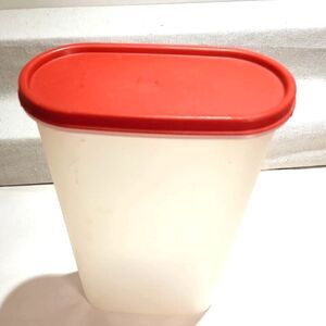Vintage TUPPERWARE 1615-13 Modular Mate 12 1/4 cup 1616-2 Red Lid